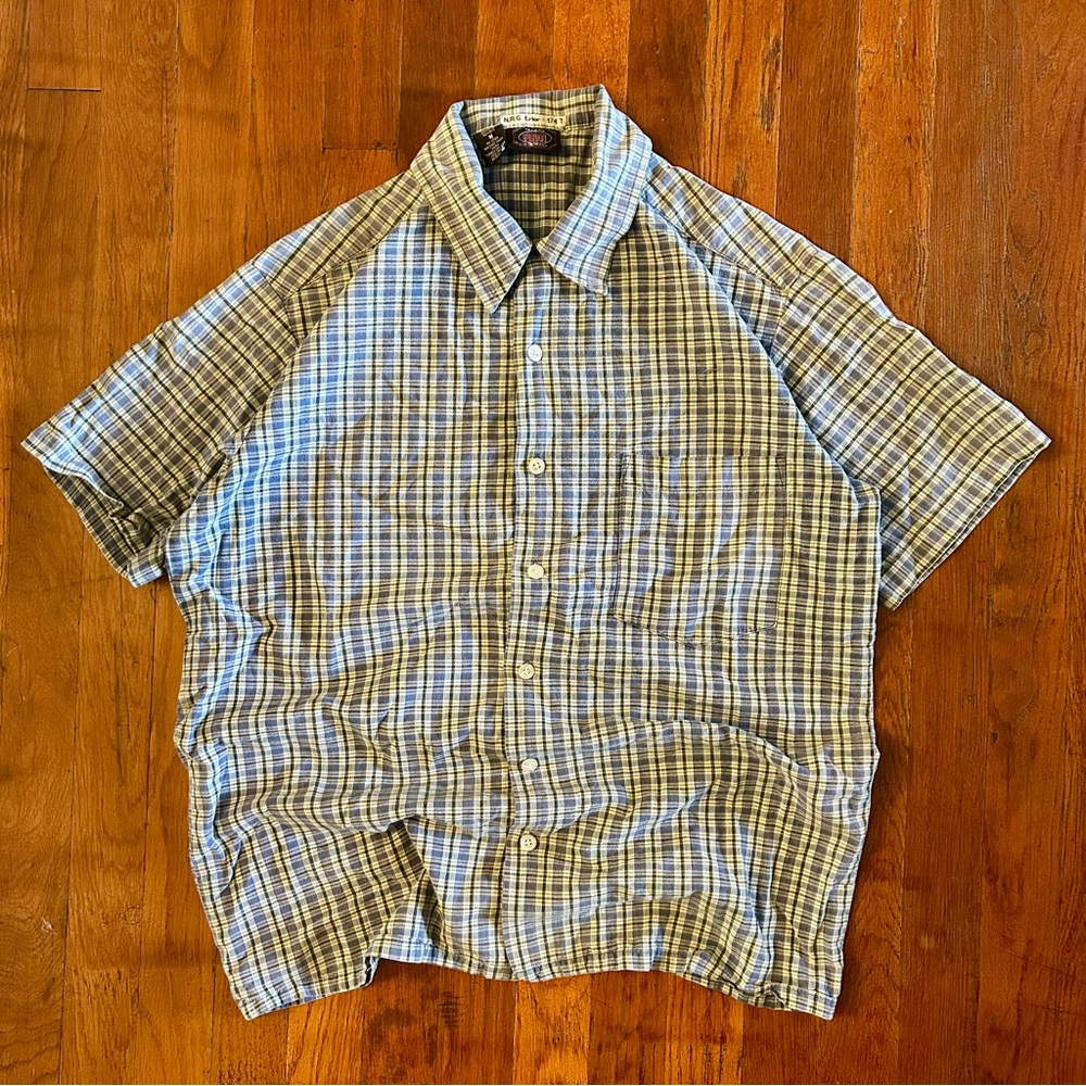 Vintage Maui Trading Company Surf Surfer ‘90s Plaid Short Sleeve Button Down M